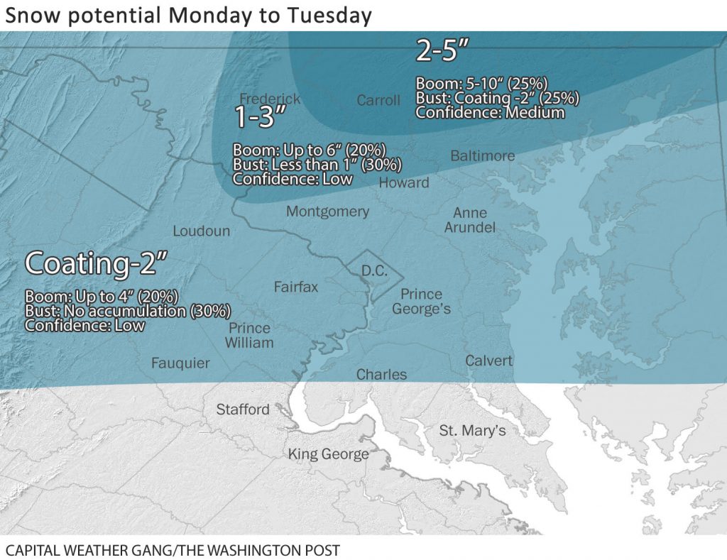 Winter Weather Advisory in Effect Until 10am Monday - The MoCo Show