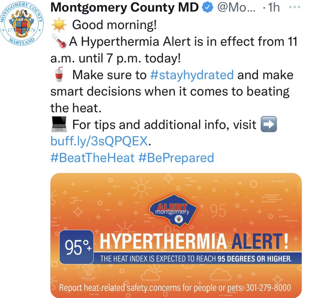 Hyperthermia Alert in Effect Today - The MoCo Show