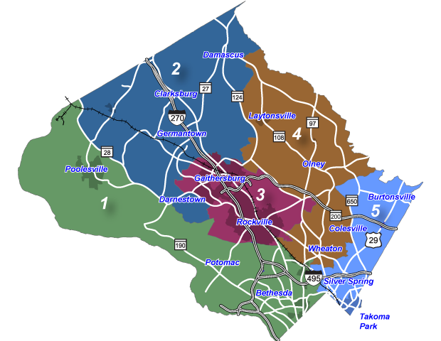 Montgomery County Redistricting Commission Approves New Seven District 