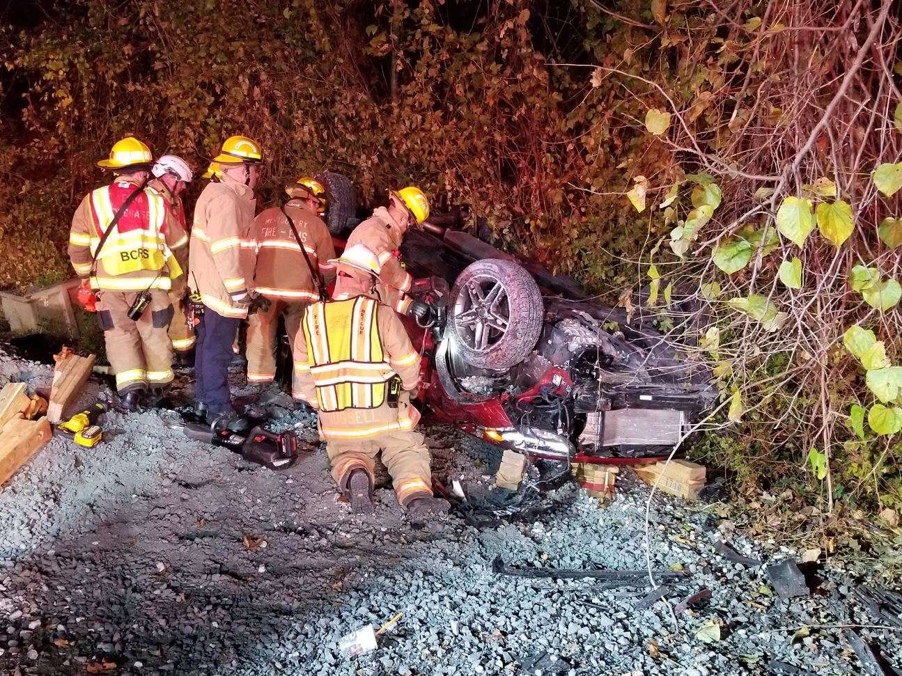 Collision in Bethesda Causes Rollover with Entrapment - The MoCo Show