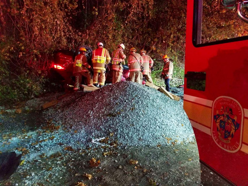 Collision in Bethesda Causes Rollover with Entrapment - The MoCo Show