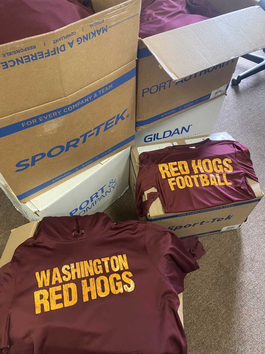 washington red hogs uniforms
