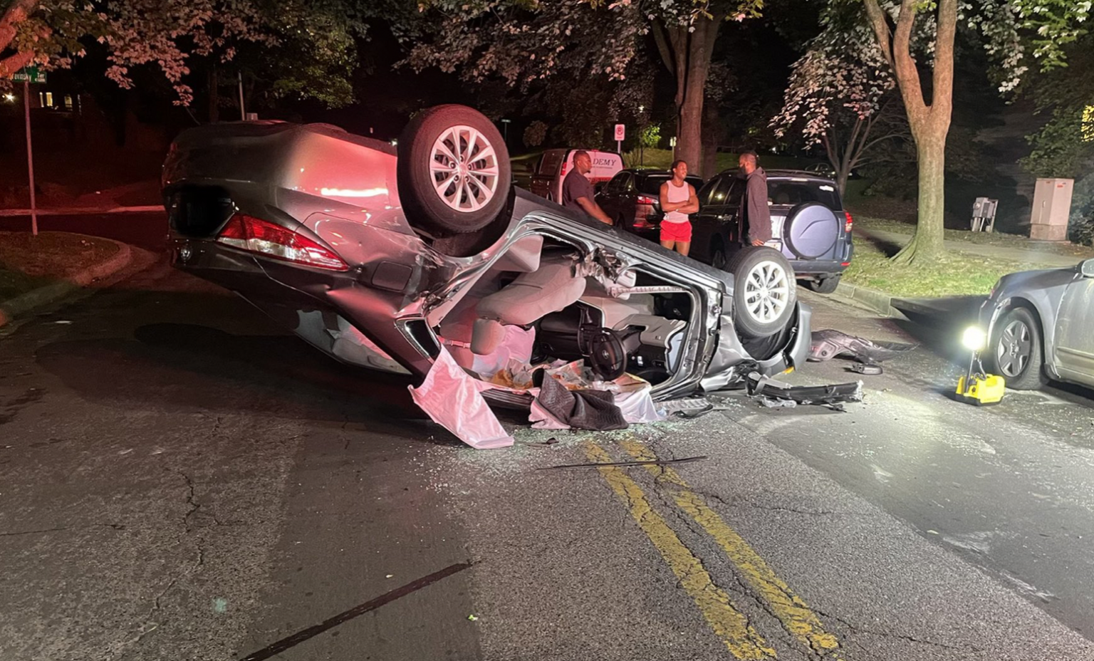 Collision With Rollover Friday Night in Fairland - The MoCo Show