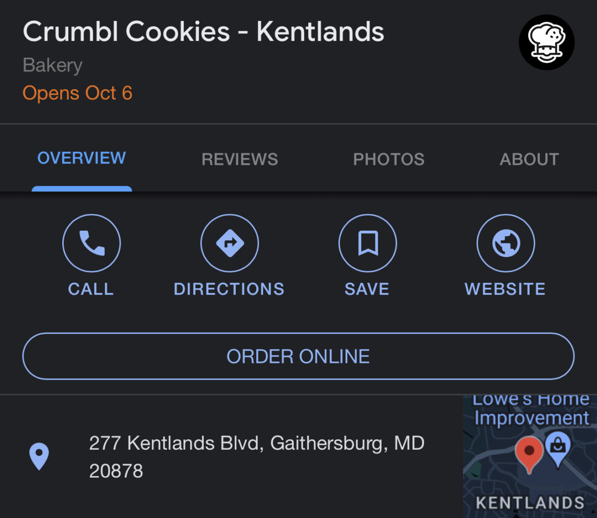 Crumbl Cookies Sets Opening Date for Kentlands Location - The MoCo Show