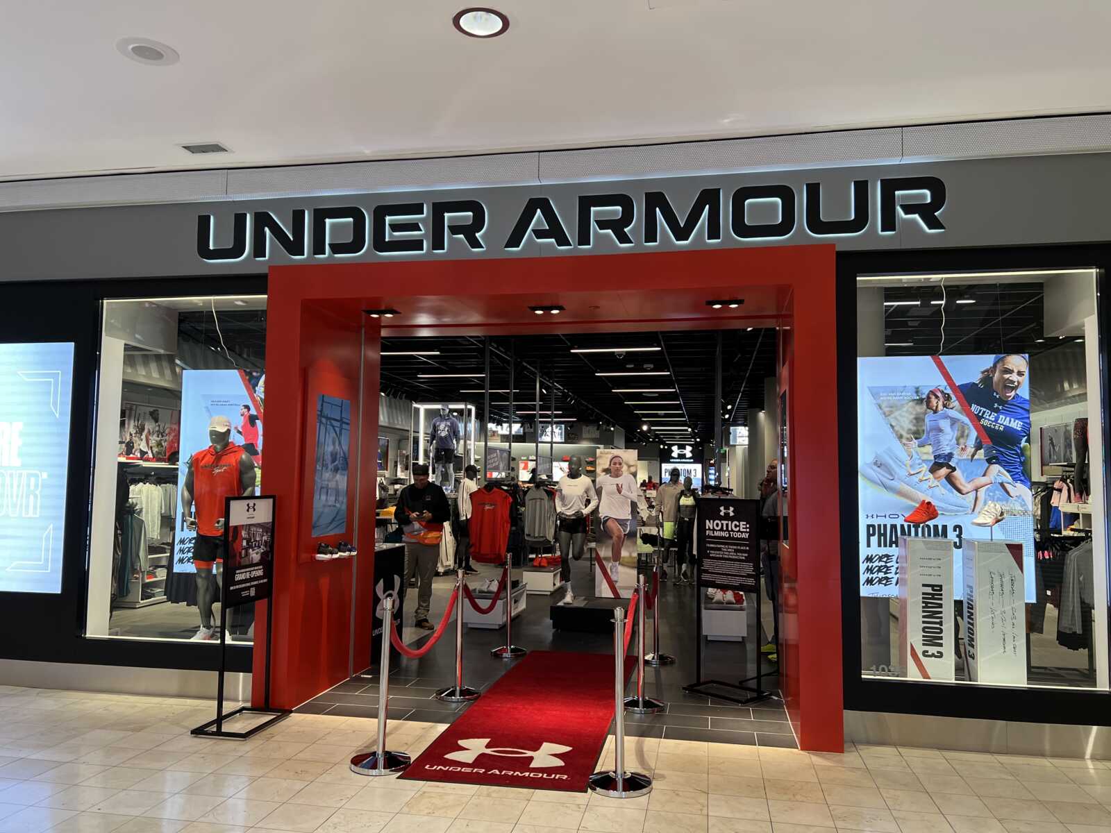 Remodeled Under Armour Store Now in Montgomery Mall - MoCo Show