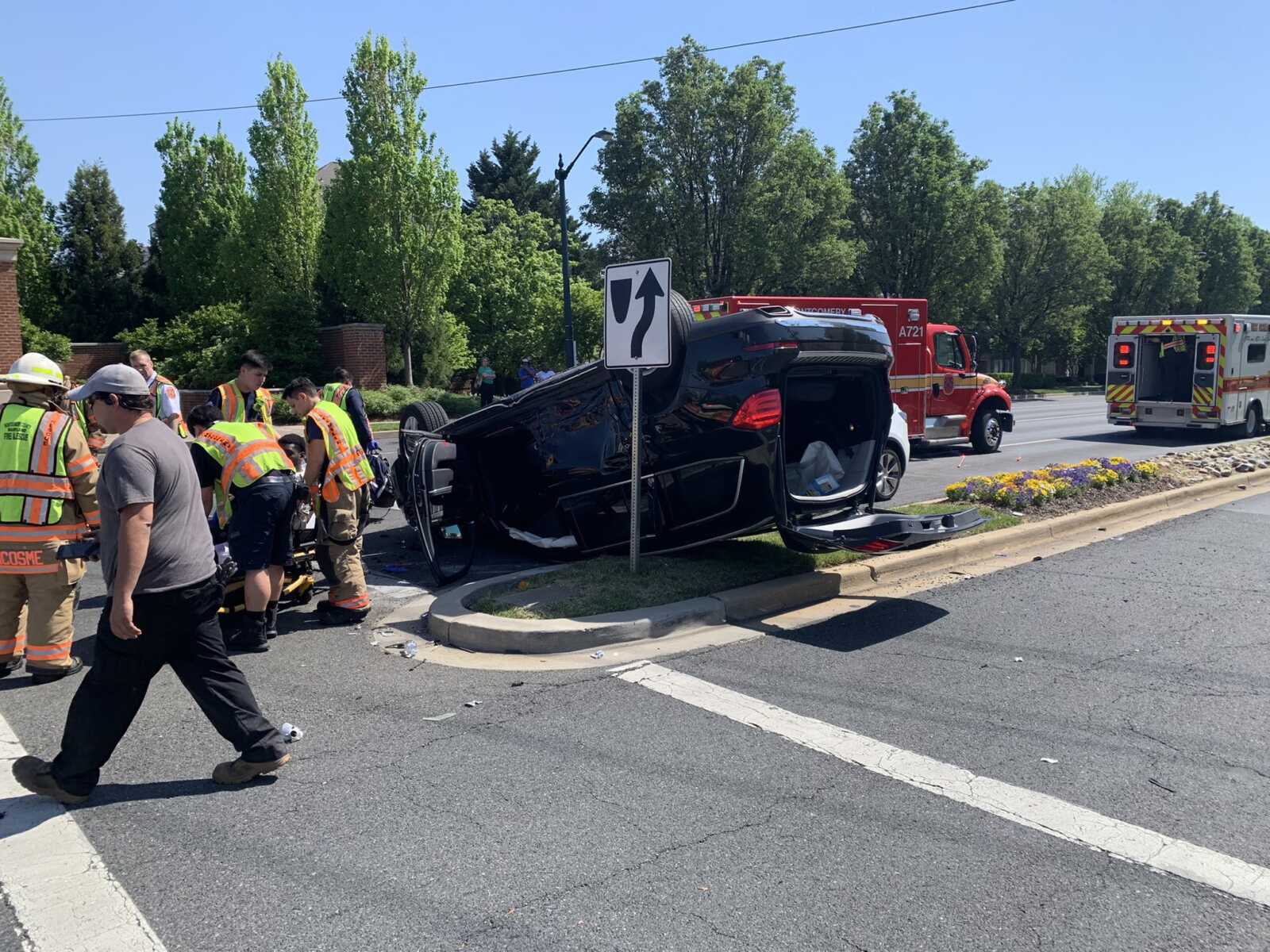 MCFRS Respond to Collision With Rollover on Frederick Road - The MoCo Show