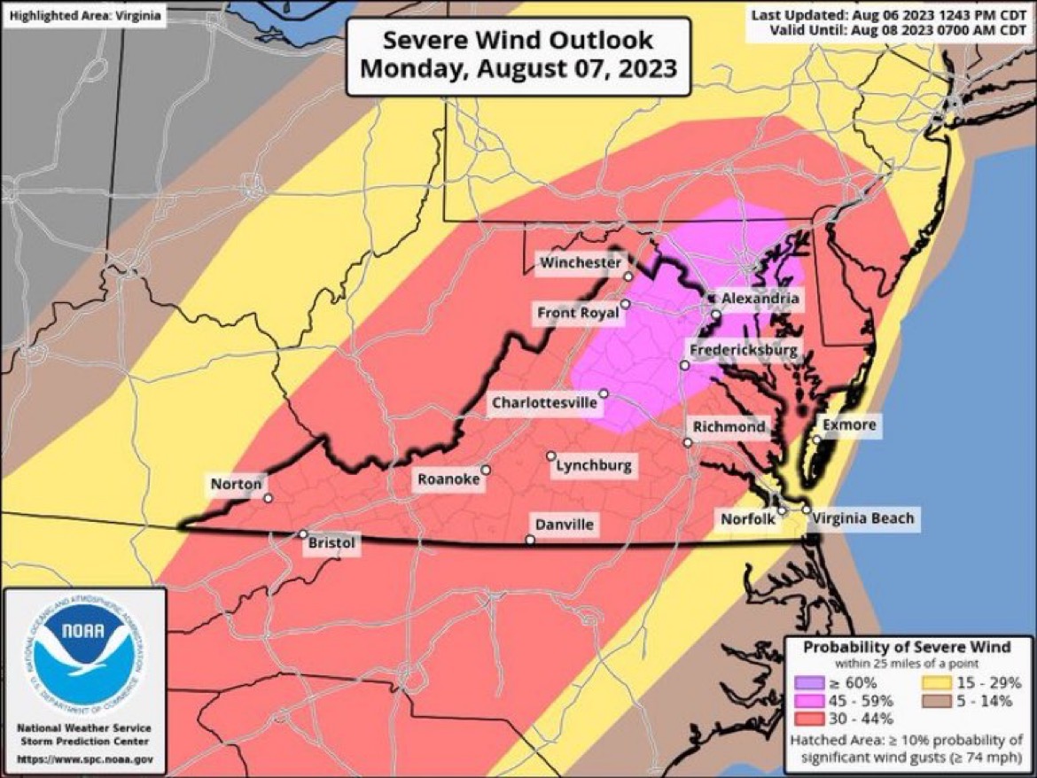 Flood Watch in Effect; Severe Thunderstorms and Damaging Winds Possible ...