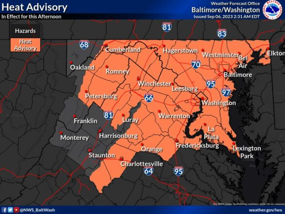 Record Breaking Heat Possible Today; Heat Advisory in Effect - The MoCo ...