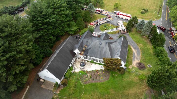 MCFRS Assist in Battling House Fire in Howard County - The MoCo Show