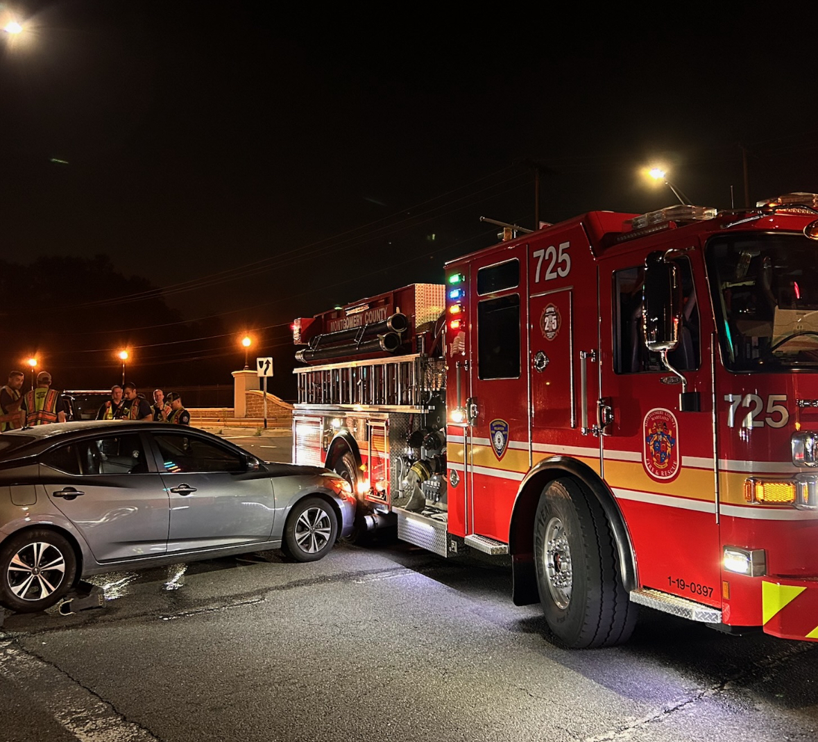 Driver Hits Fire Truck Overnight - The MoCo Show