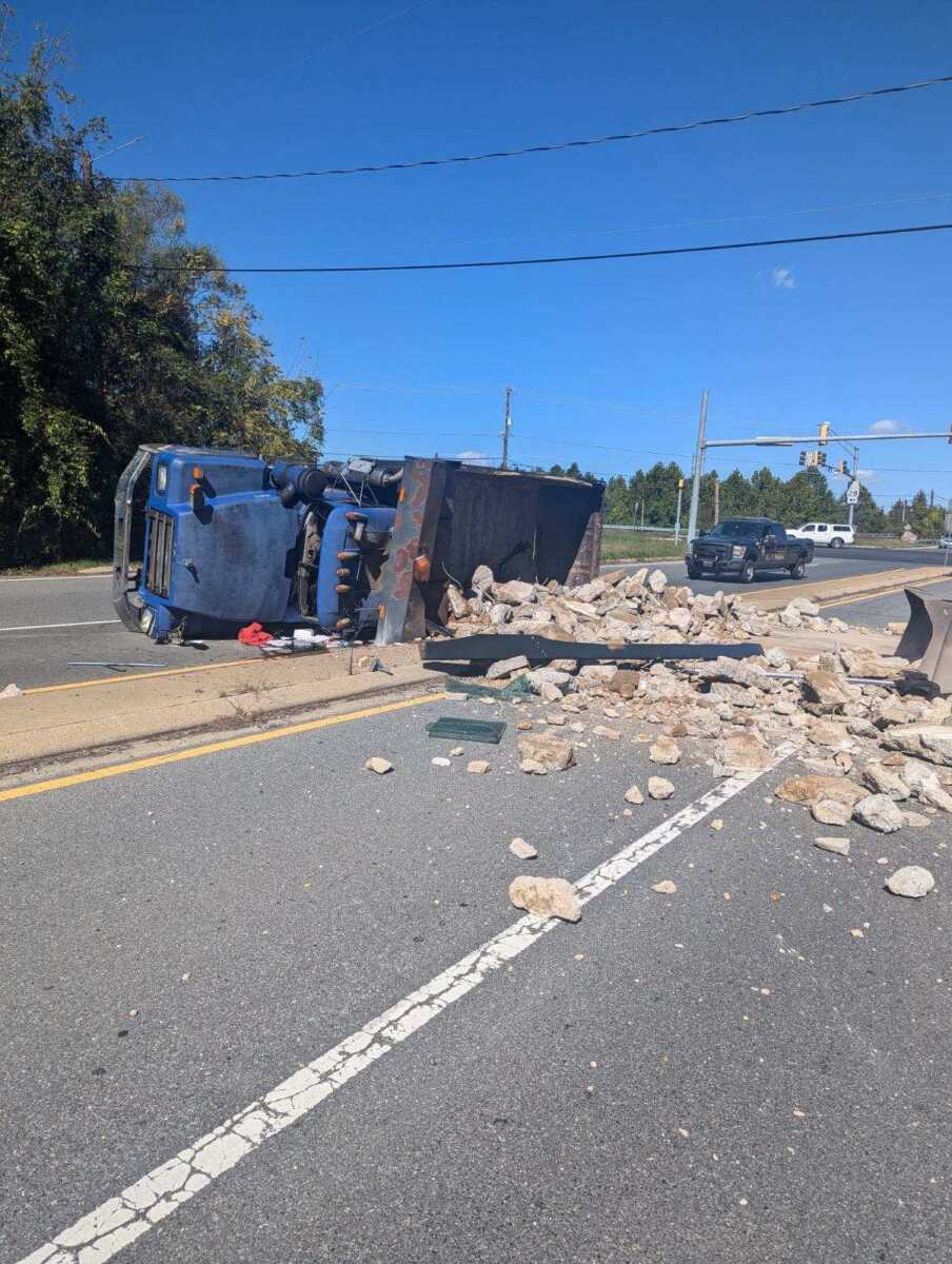 Overturned Vehicle Shuts Down Portion of Layhill Rd. - The MoCo Show