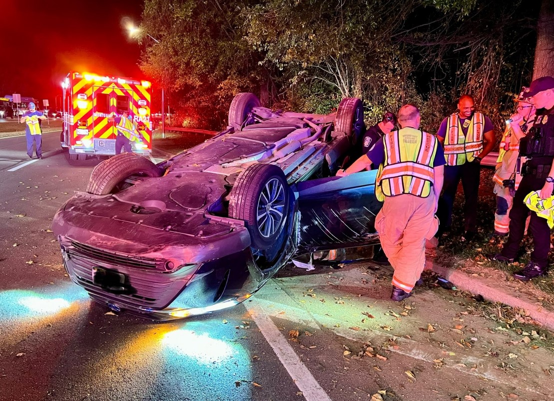 One Injured in Rollover Collision - The MoCo Show