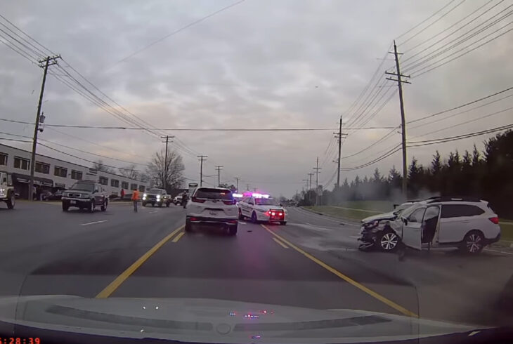 Two Injured Following Collision Involving Police Car - The MoCo Show