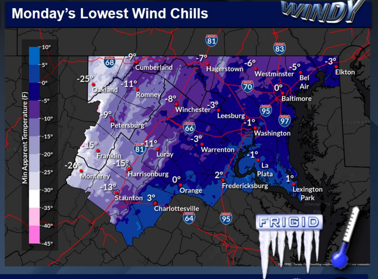Wind Chills Expected to Drop Below Zero; Winter Storm Warning and ...