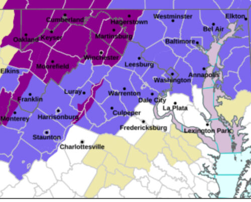 Winter Weather Advisories and Ice Storm Warnings Issued Across Maryland ...