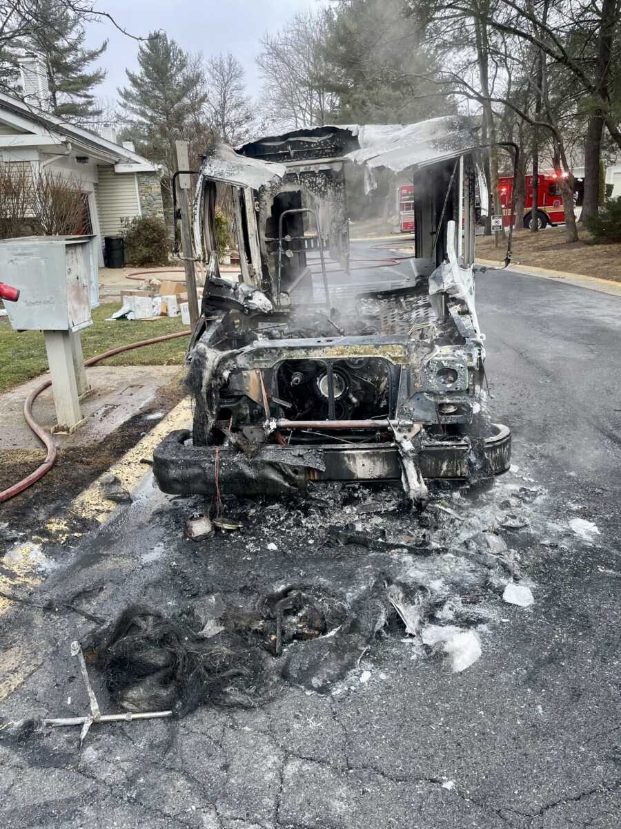 Mail Truck Catches Fire, No Injuries Reported - The MoCo Show