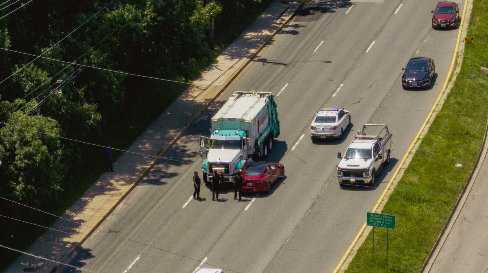 MCFRS Responds to Collision Involving Dump Truck - The MoCo Show