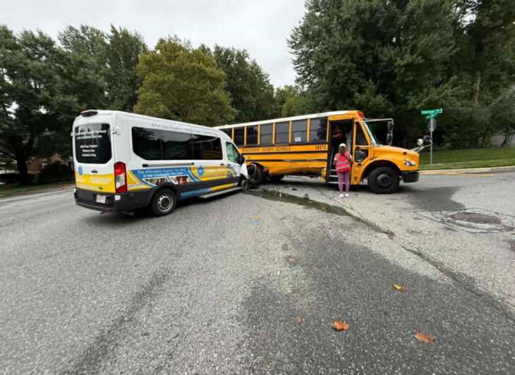 MCPS School Bus Involved in Morning Collision; No Injuries Reported ...
