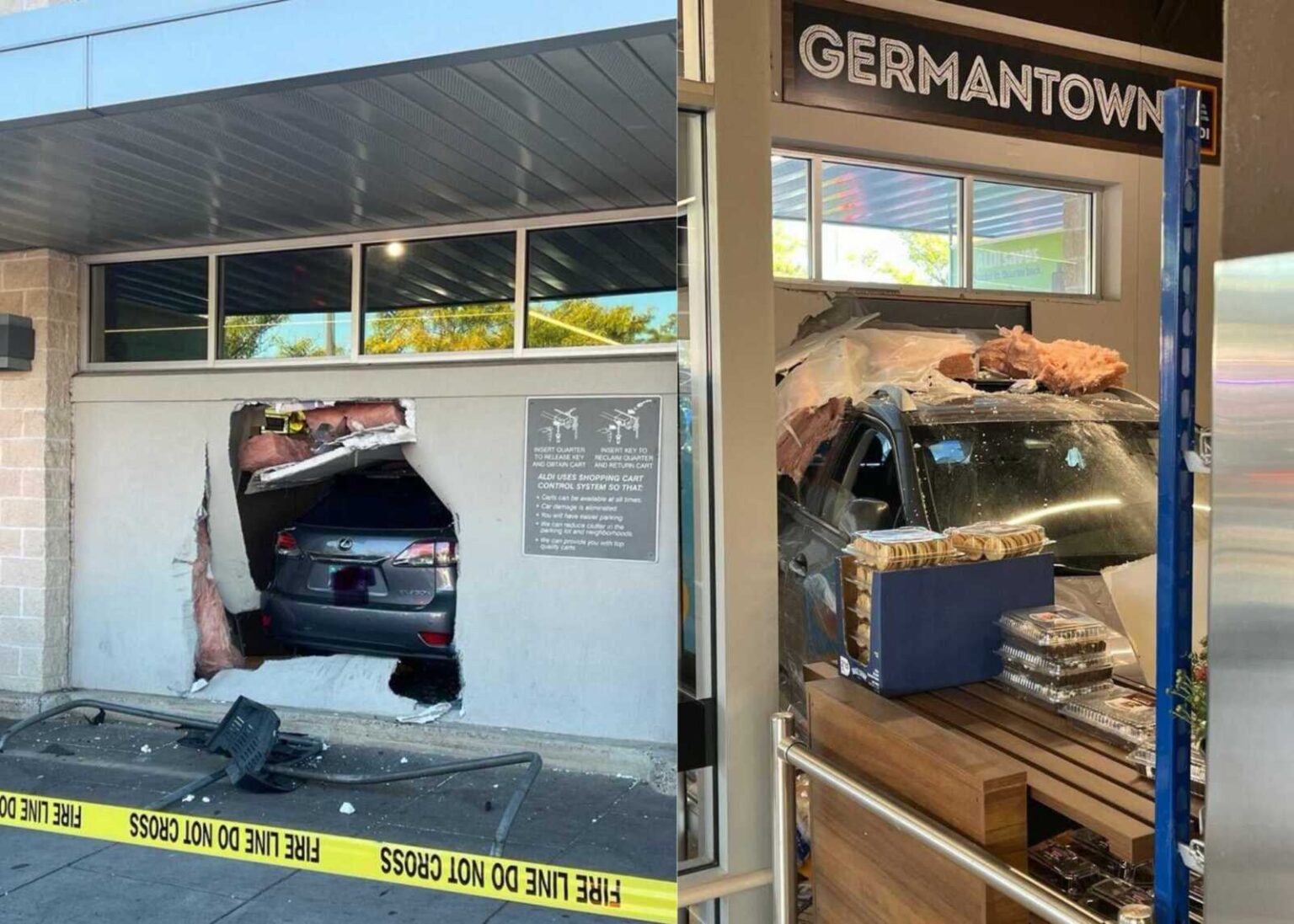 Aldi Closed After Vehicle Driven Into Building - The MoCo Show