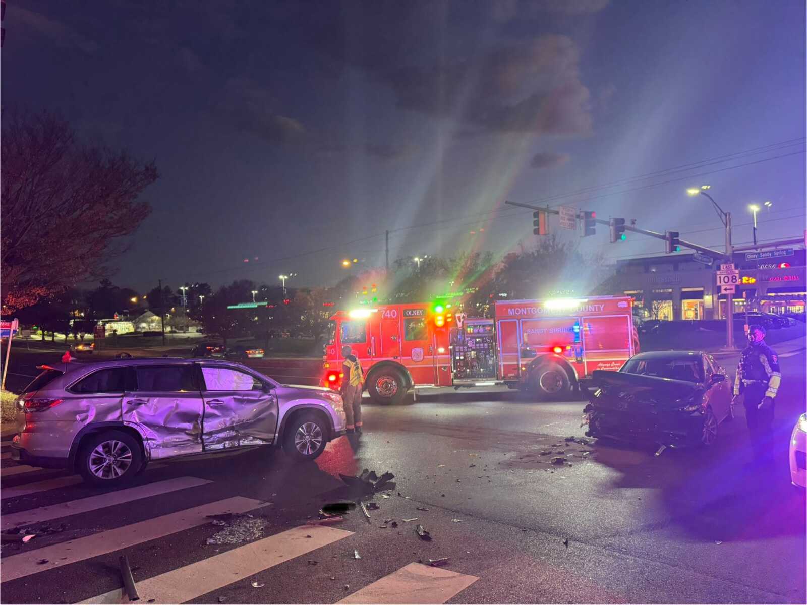 One Injured in Rollover Collision Sunday Evening in Olney - The MoCo Show
