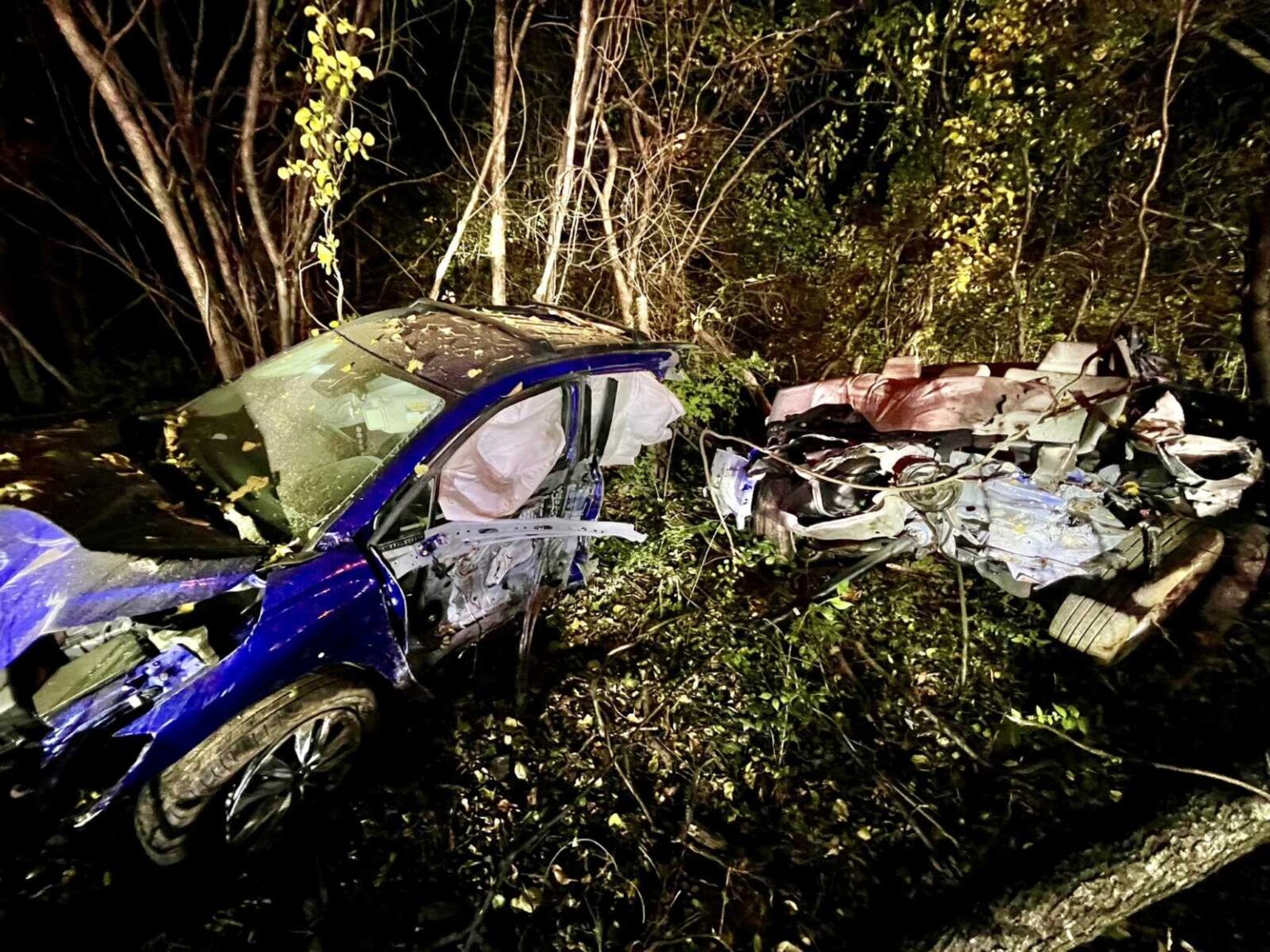 I-270 Collision Splits Car in Half, Driver Located Walking Nearby with ...