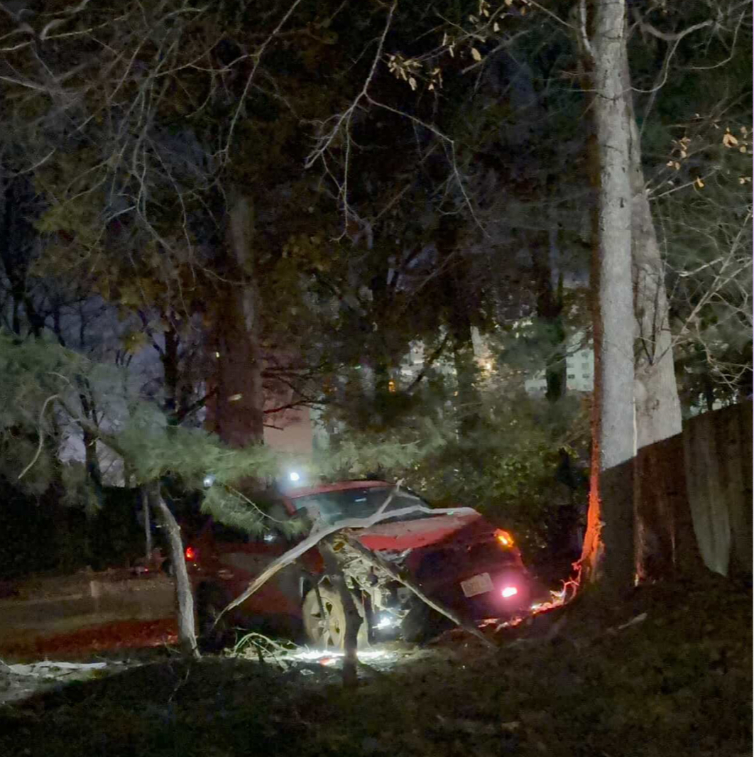 One Transported After Vehicle Driven Into Tree - The MoCo Show