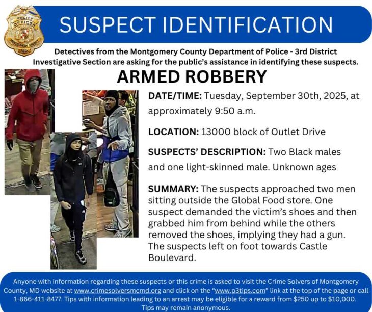 Suspects Wanted After Armed Robbery Near Global Food Store in Silver ...