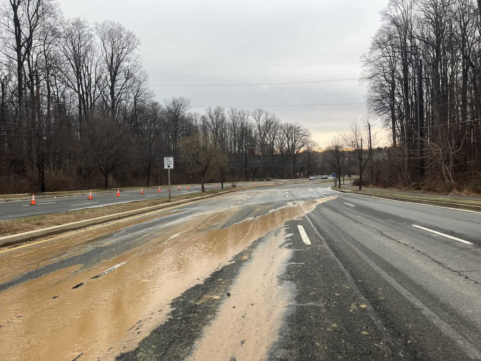 Major Water Main Break Shuts Down Portion of 355 on Friday - The MoCo Show