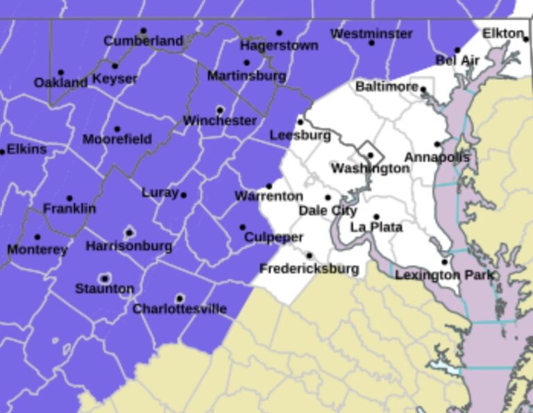 Winter Weather Advisory Issued for Parts of Maryland and Northern ...