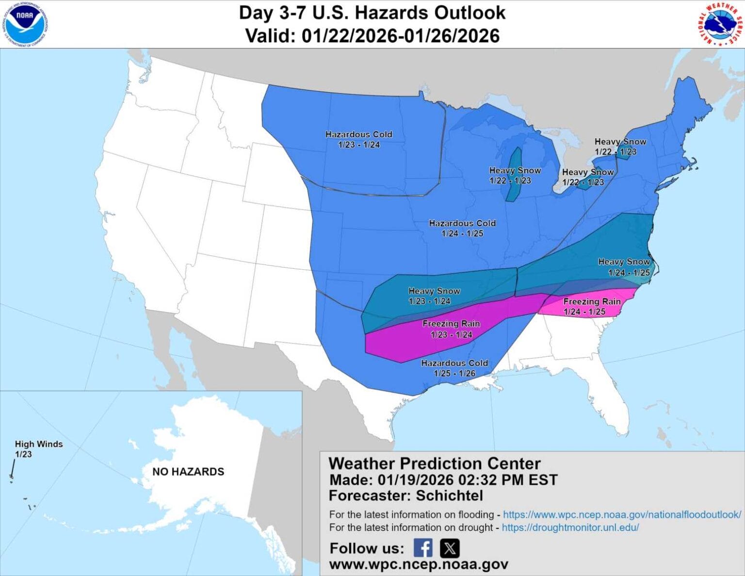 NWS: Heavy Snow and Hazardous Cold Increasingly Likely in Maryland and ...