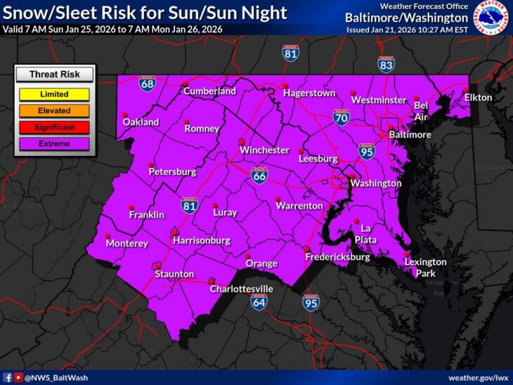 National Weather Service Upgrades Winter Storm Risk to ‘Extreme’ For ...