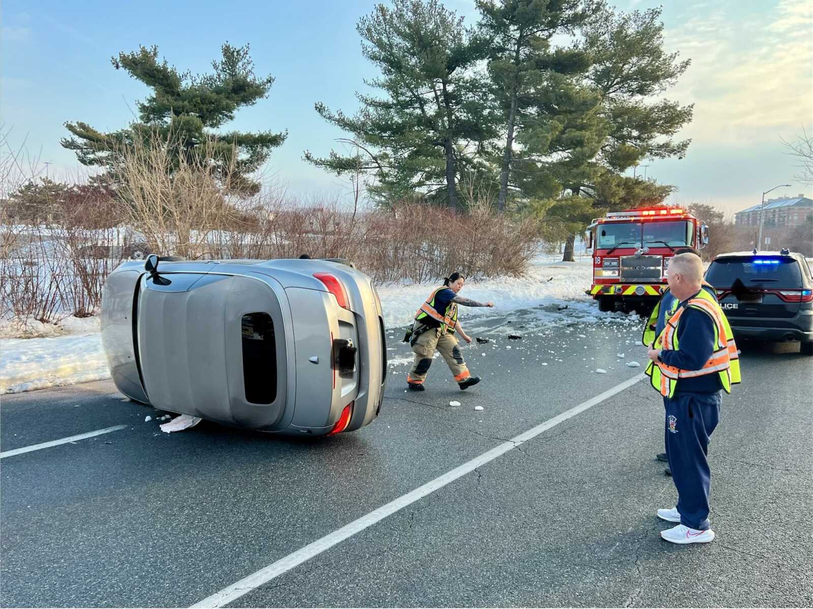 Collision With Rollover Wednesday Morning in Gaithersburg - The MoCo Show