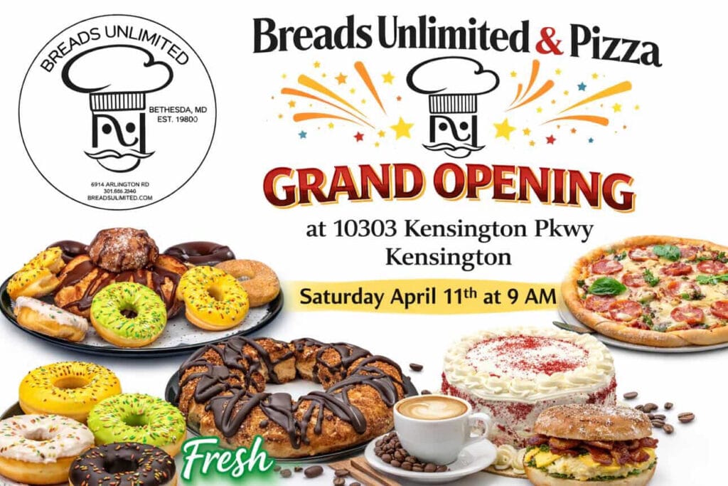 Breads Unlimited and Pizza Announces Kensington Opening Date - The MoCo ...