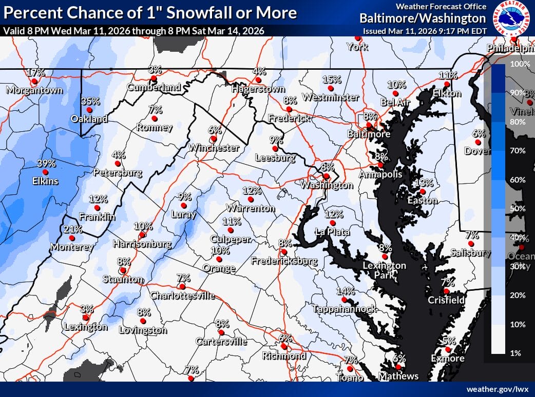 NBC4’s Doug Kammerer: Chance For Snow Tomorrow - The MoCo Show
