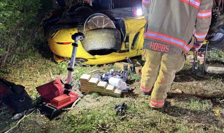 Driver Extricated After Being Pinned Under Vehicle in Rollover Crash ...