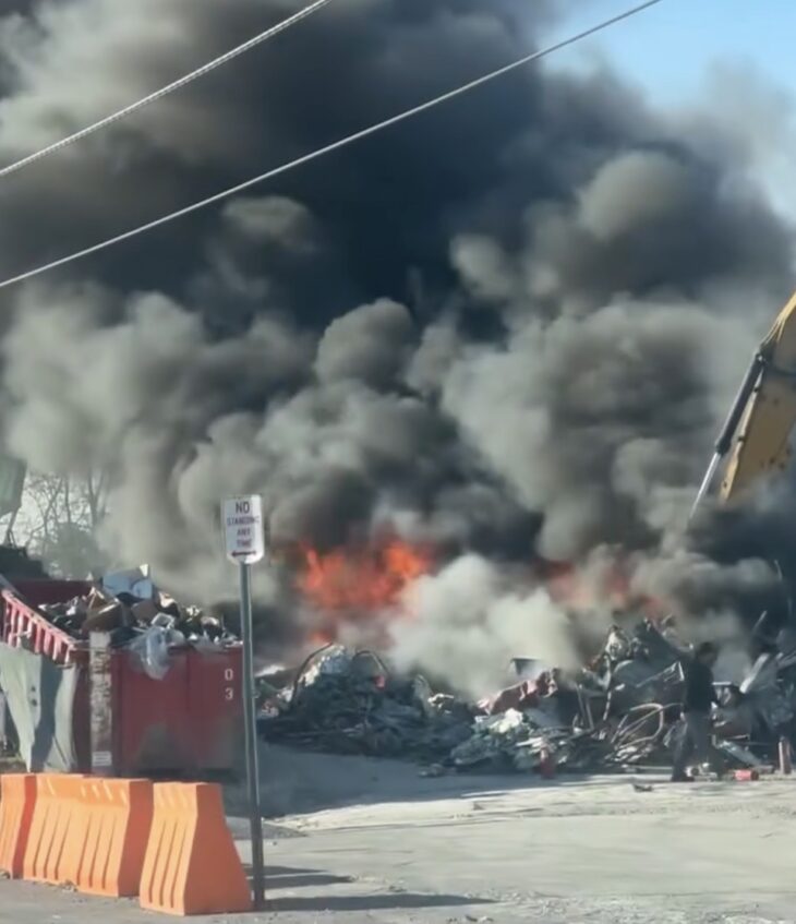 Scrap Pile Fire Shuts Down Portion of East Gude Drive in Rockville ...