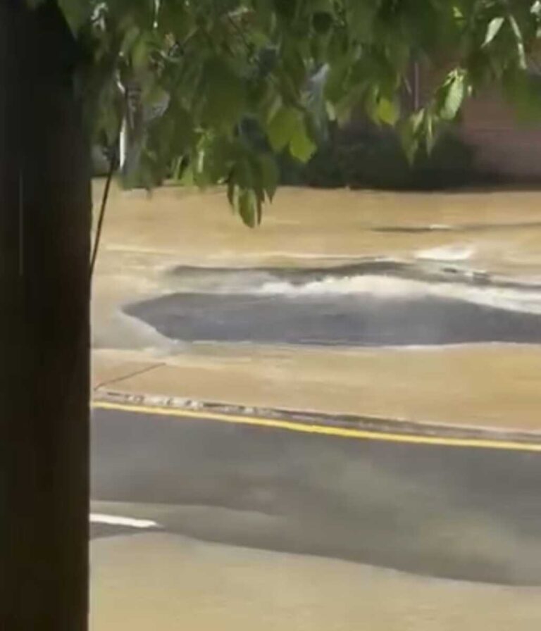 Water Main Break Shuts Down Portion of Bradley Boulevard - The MoCo Show