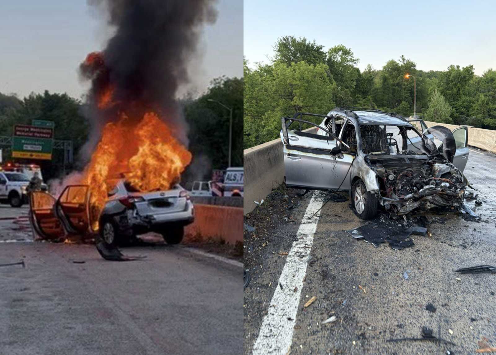 Passing Motorists Rescue Driver From Burning Vehicle - The MoCo Show