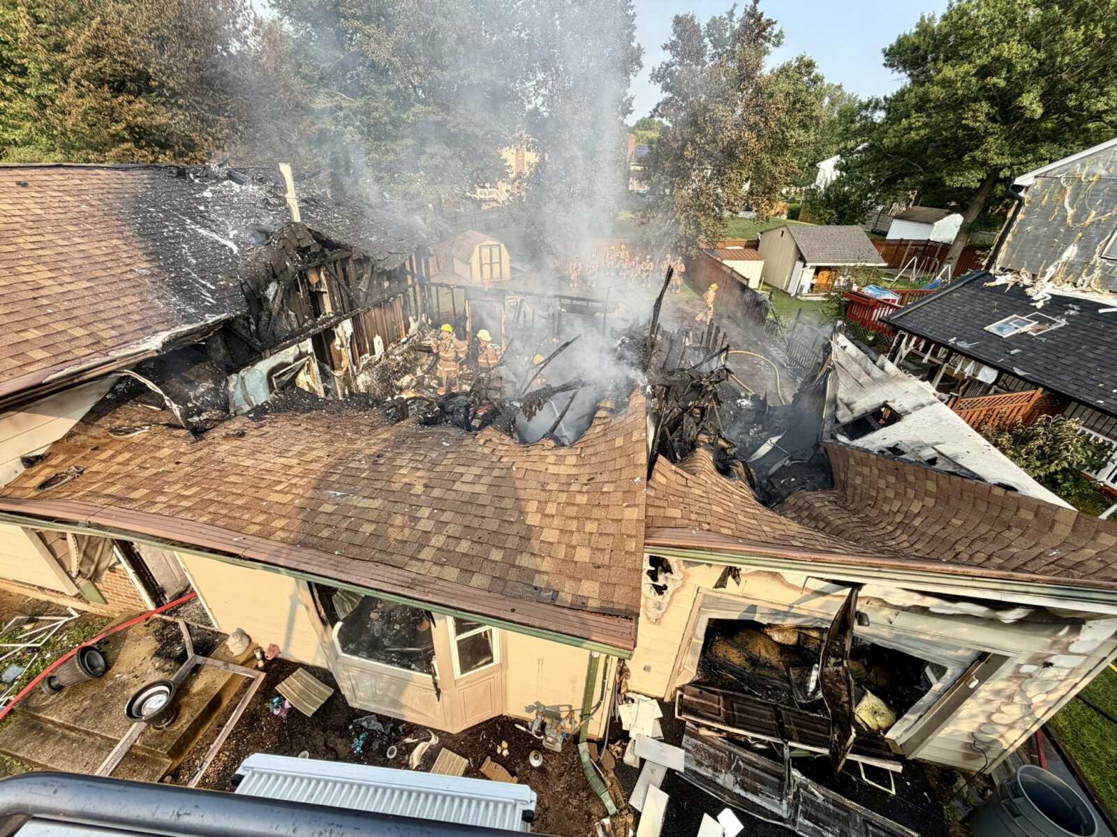 Update: House Fire Causes $800K in Damage, Injures Firefighter and Civilian