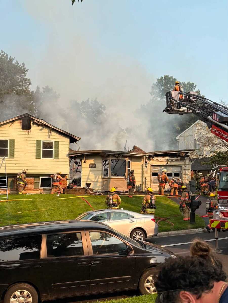 Massive Response to Fully Involved Gaithersburg House Fire
